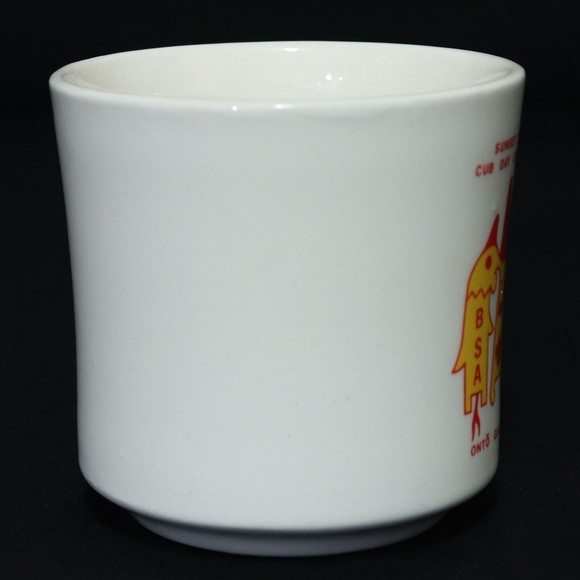 Boy Scouts VTG BSA Ceramic Mug Sunset Trail Cub Day Camp 1979 Onto Galactica Cup - Picture 2 of 6